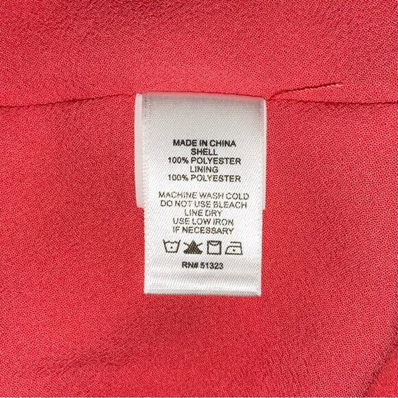 NWT 1 State WildFlower Bouquet High Low Short Sleeve Midi Dress in Cameo Coral L - Picture 5 of 8